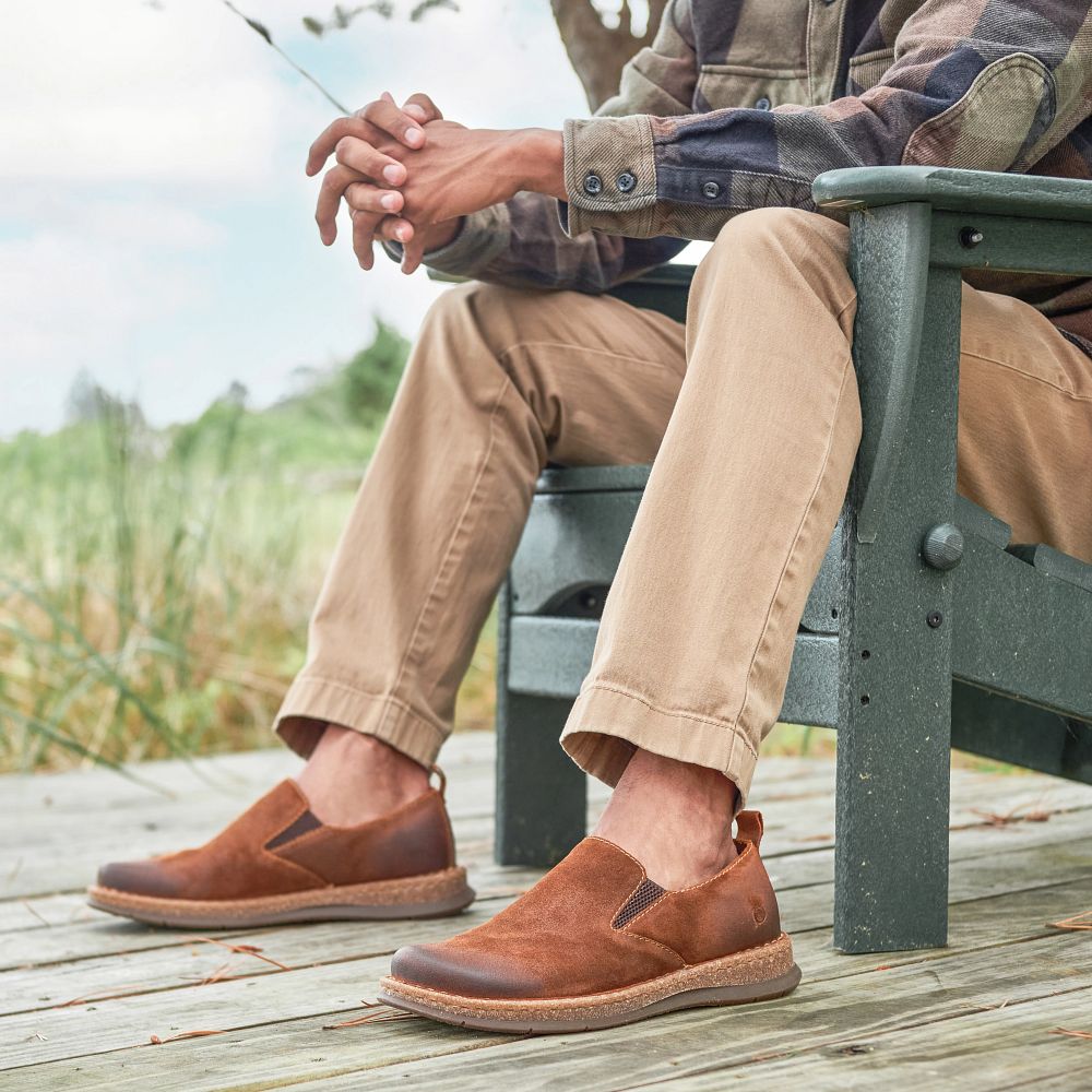 Born Bryson Slip-Ons Dark Jeans Distressed Product ID-19KS3fMX