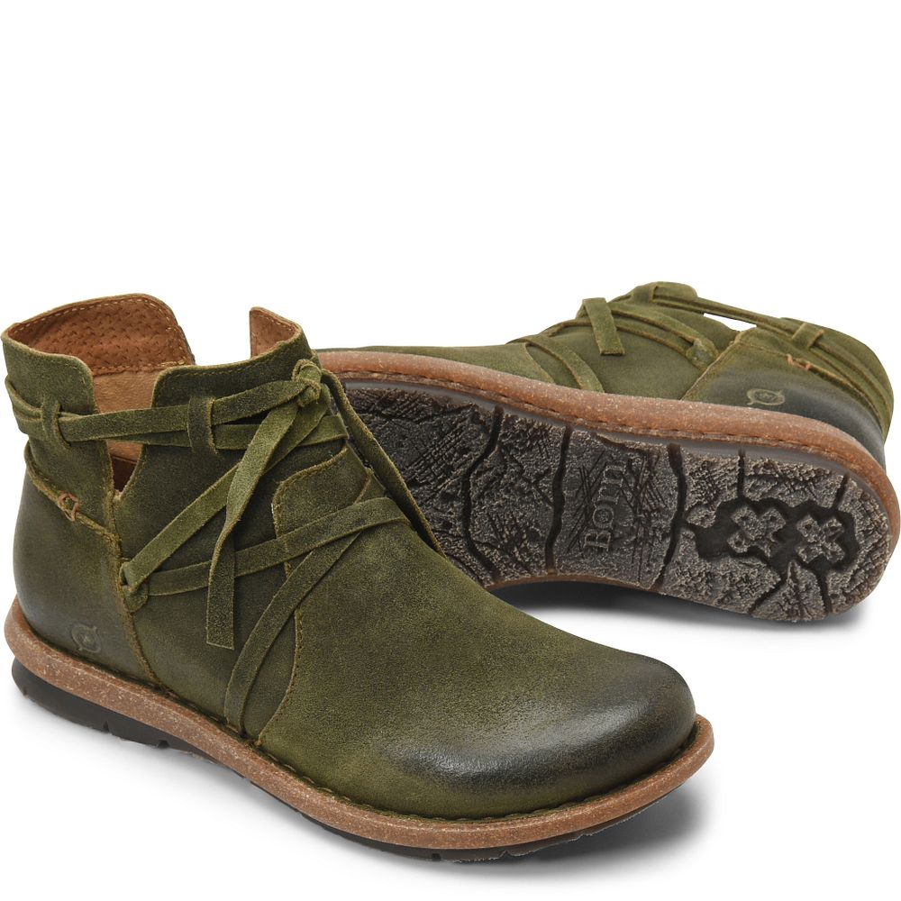 Born Tarkiln Boots Green Olivo Distressed Product ID-1cZXDOnR
