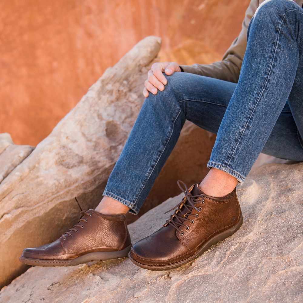 Born Nigel Boot Boots Dark Brown Combo Product ID-2ABBYBpE