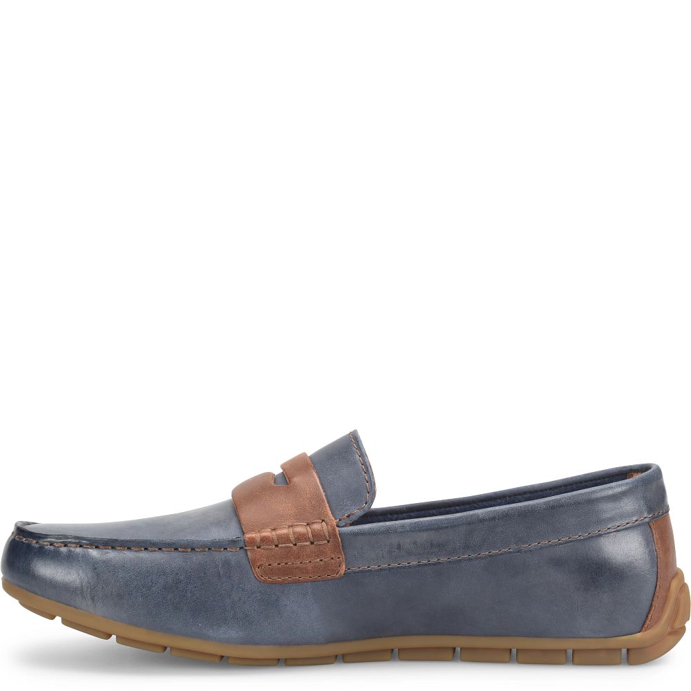 Born Andes Slip-Ons Navy Brown Comb Product ID-6CARq8sk