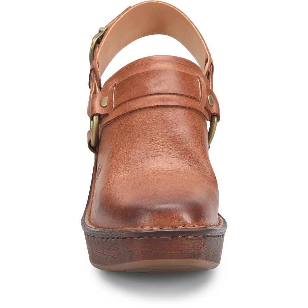 Born Hudson Clogs Cognac Brown Product ID-CeV1oMSl