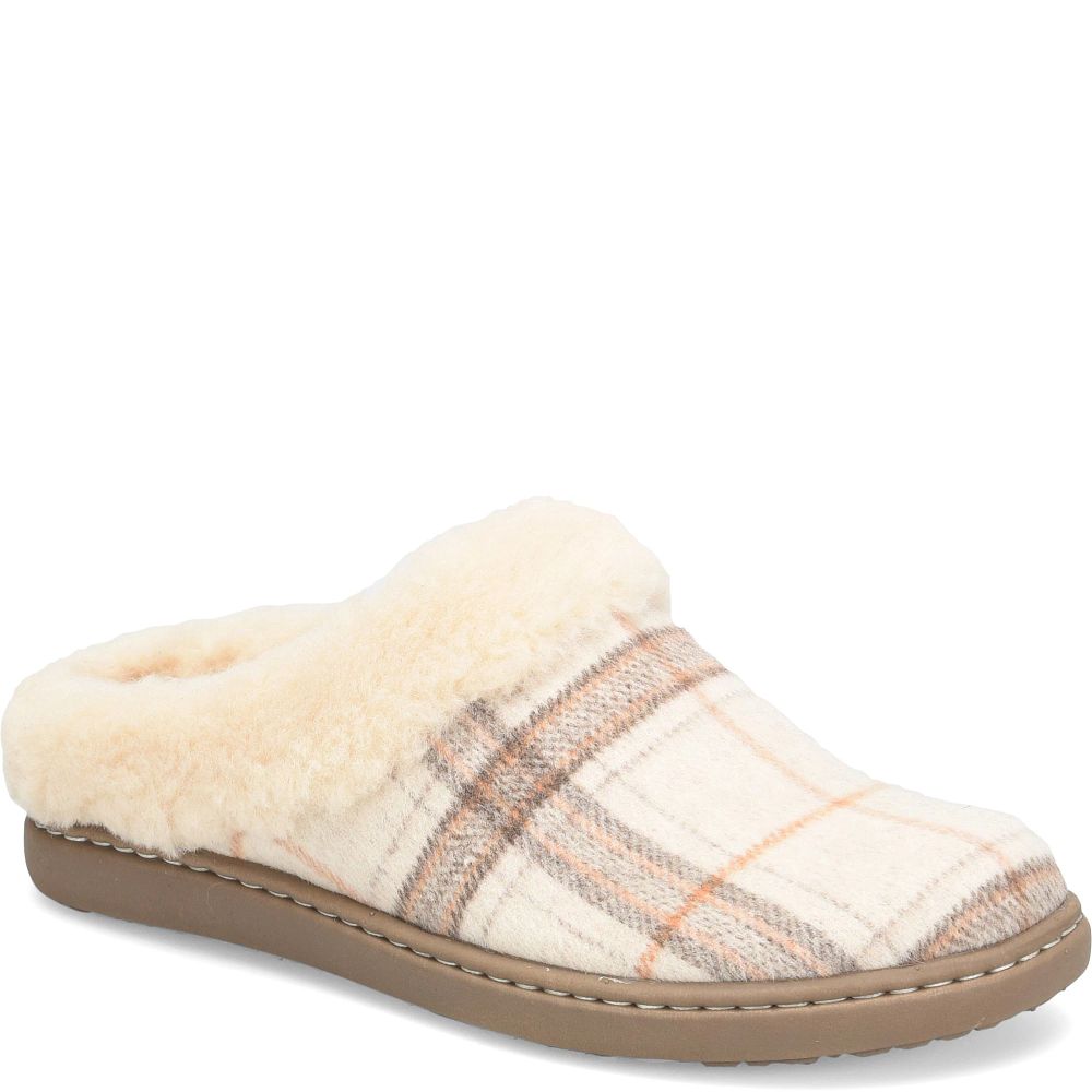 Born Ali Slippers Winter White Plaid Wool Product ID-EV1HQFtU Born Ali Slippers Winter White Plaid Wool Product ID-EV1HQFtU