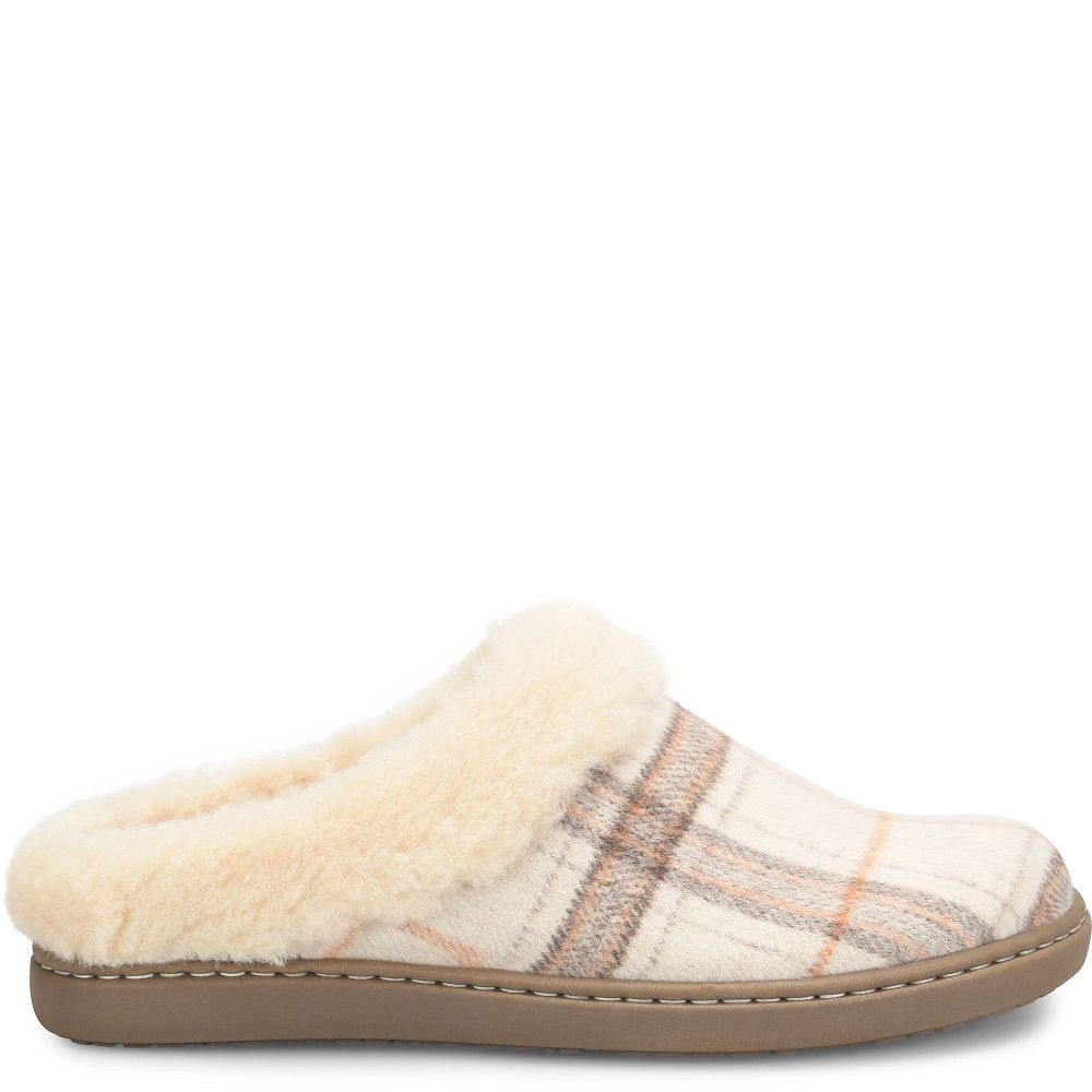 Born Ali Slippers Winter White Plaid Wool Product ID-EV1HQFtU Born Ali Slippers Winter White Plaid Wool Product ID-EV1HQFtU