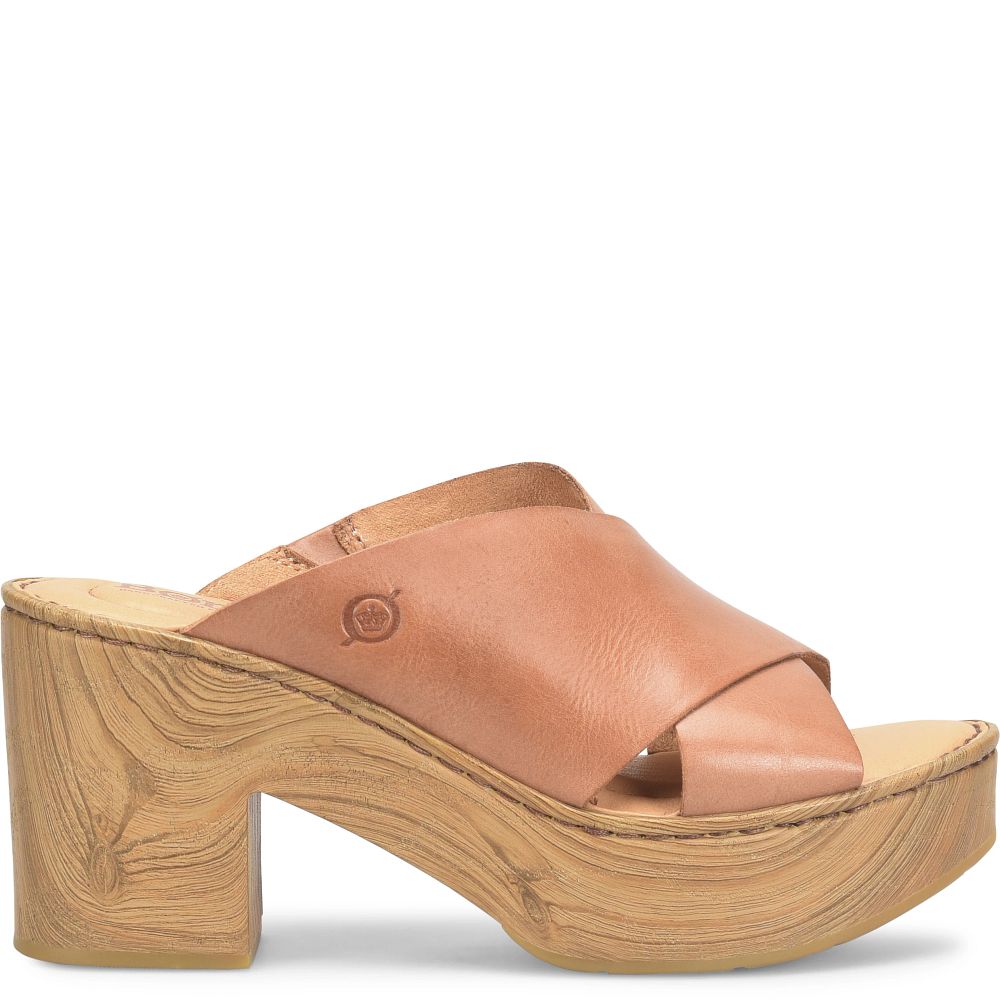 Born Pavia Sandals Brown Almond Product ID-HMT6v6uH