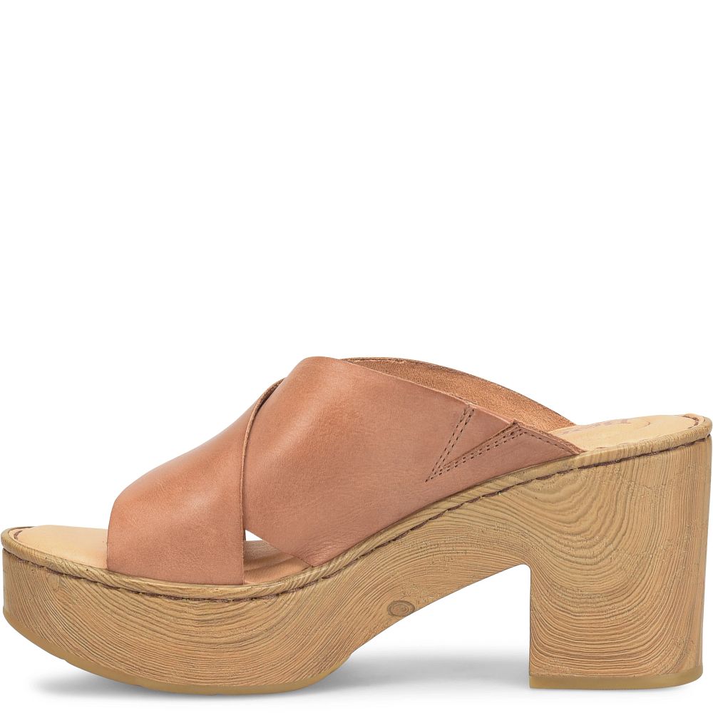 Born Pavia Sandals Brown Almond Product ID-HMT6v6uH