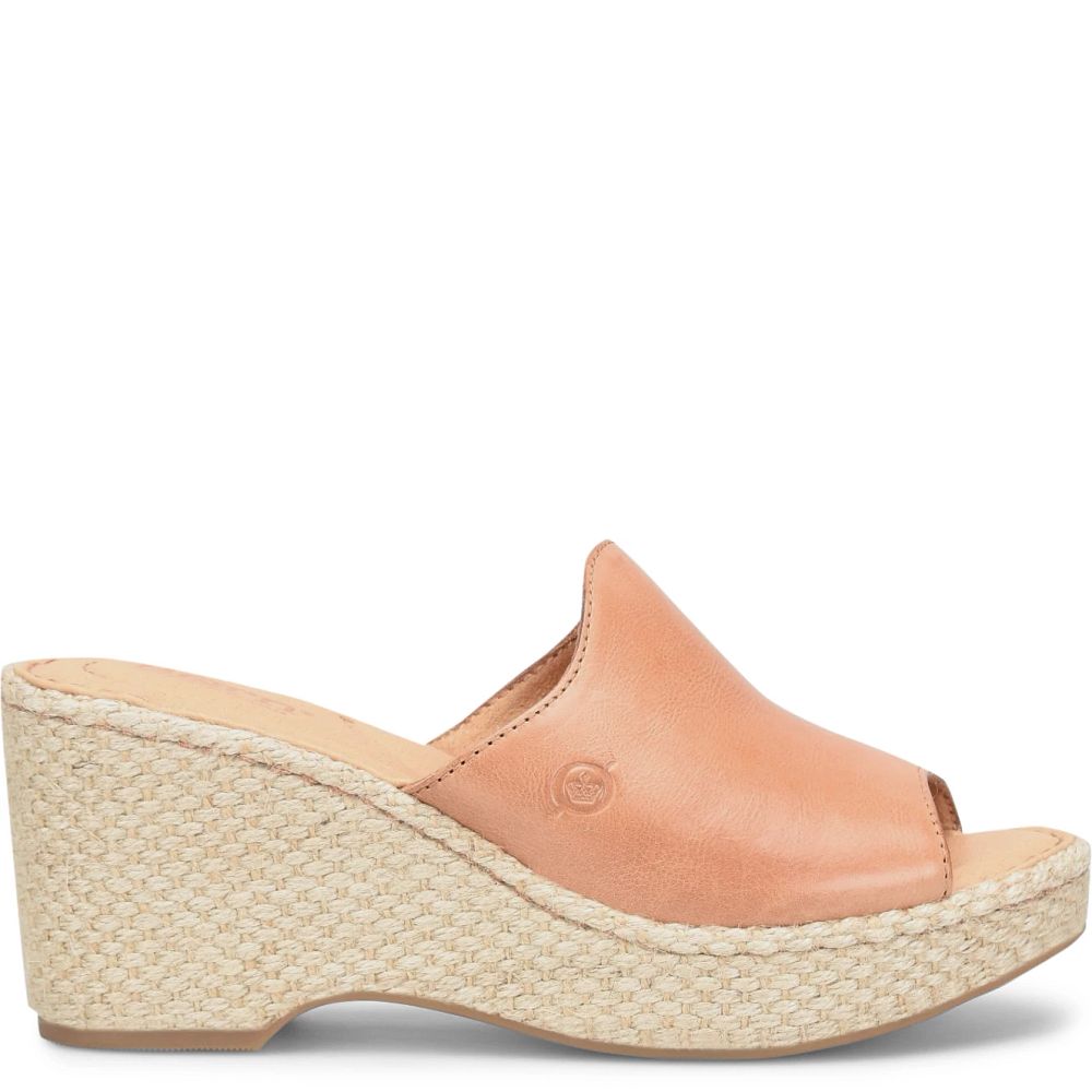 Born Lilah Sandals Natural Full Grain Product ID-POeVkQvb