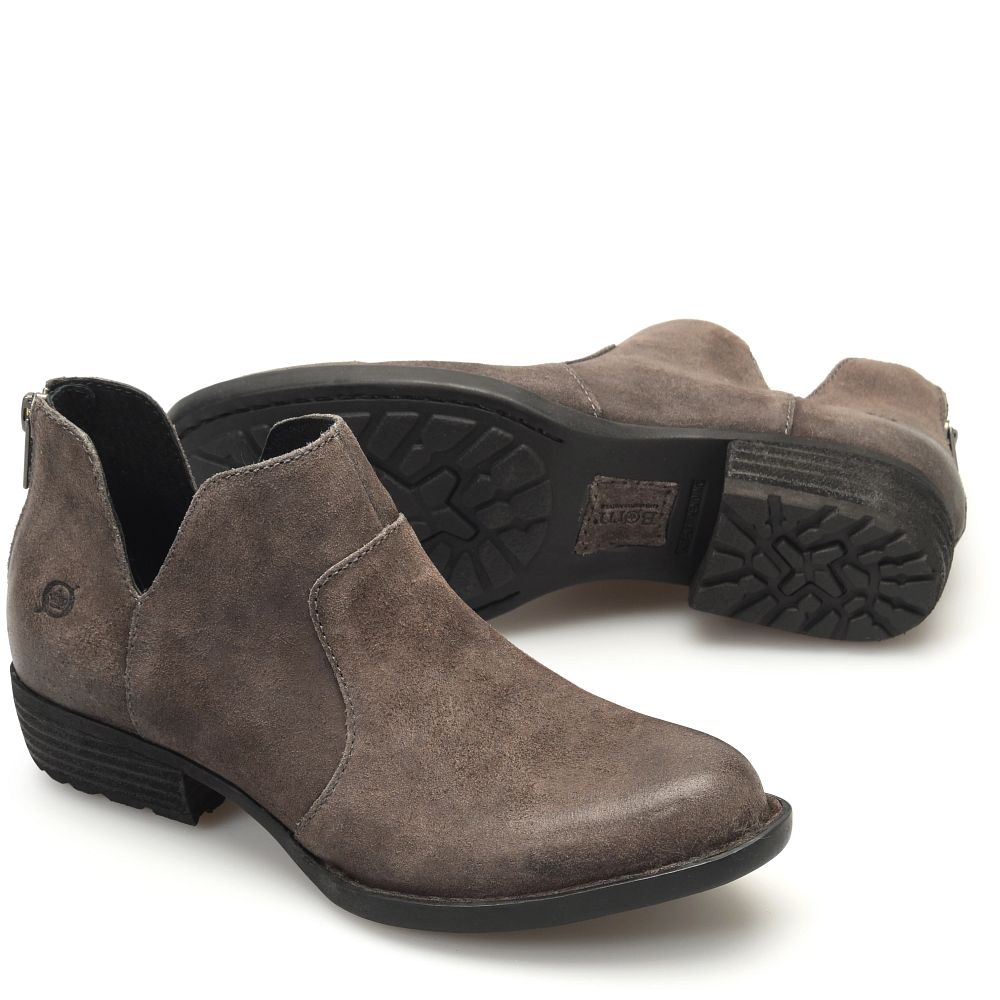 Born Kerri Boots Dark Grey Distressed Product ID-RJP0BP2K