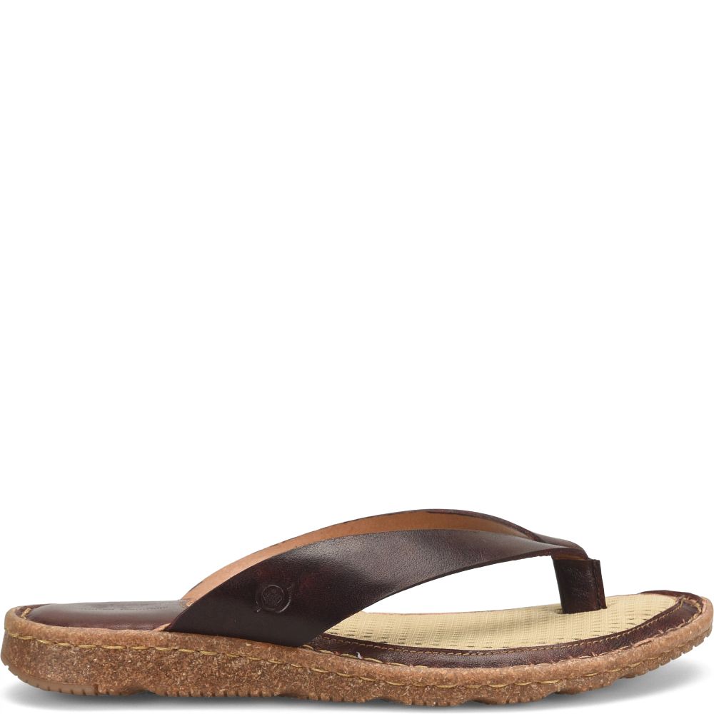Born Bora Basic Sandals Dark Brown Product ID-WqSufSUF