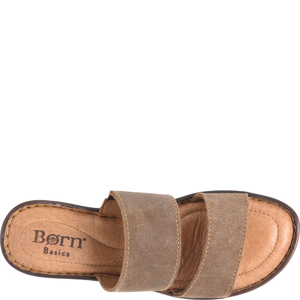Born Sana Basic Sandals Taupe Distressed Product ID-dCF2RhcQ