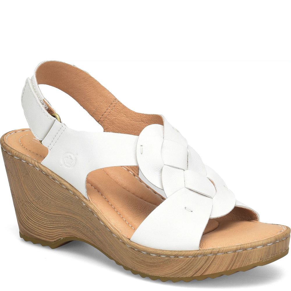 Born Nina Sandals White Product ID-dzzlTjK8