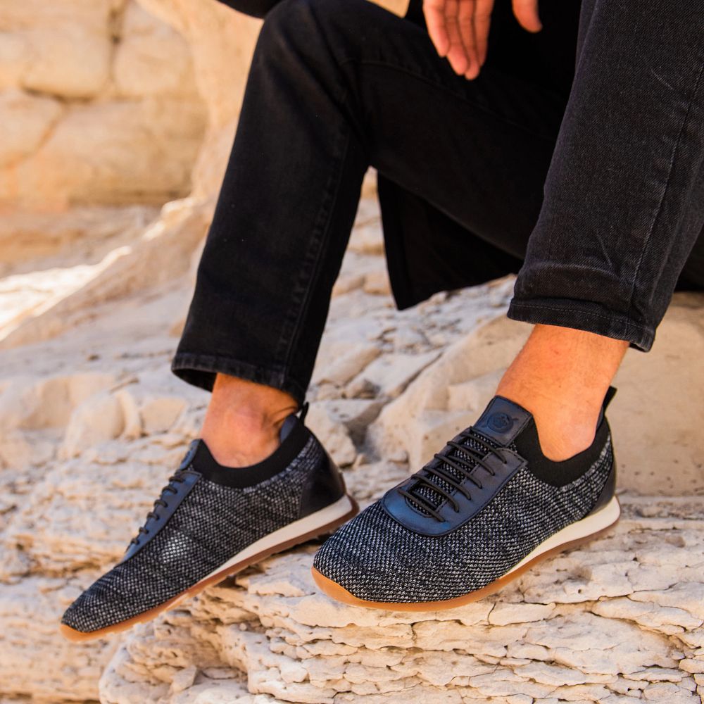 Born Barrett Sneakers Grey Knit Combo Product ID-juqJoMMx