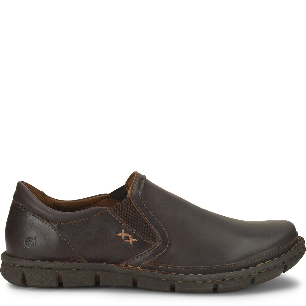 Born Sawyer Slip-Ons Dark Castano Product ID-lIaYcJyk
