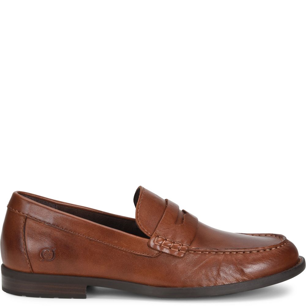 Born Matthew Slip-Ons Brown Cuero Product ID-qtk0eEx2