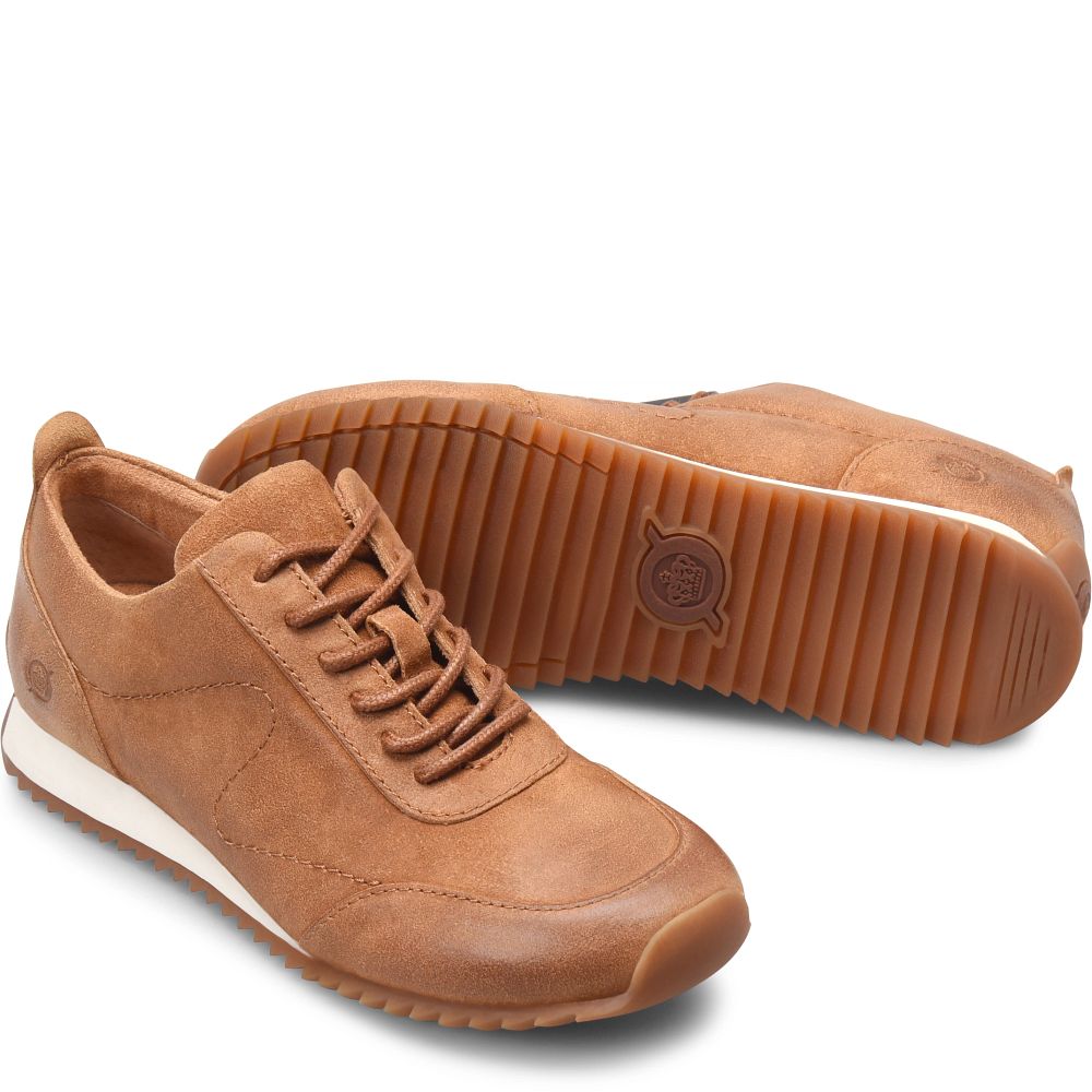 Born Lynn Slip-Ons Tan Camel Distressed Product ID-uPFx4IJc