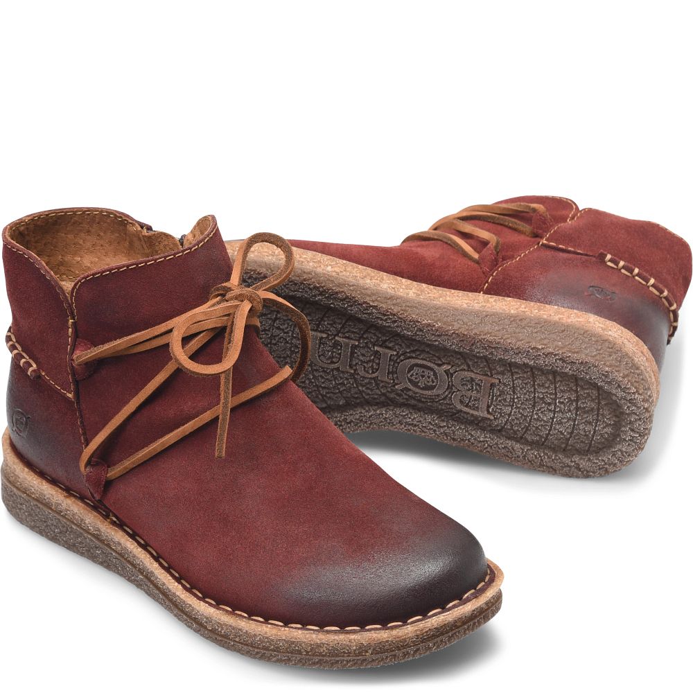 Born Calyn Boots Dark Brick Distressed Product ID-zl8cZcIX